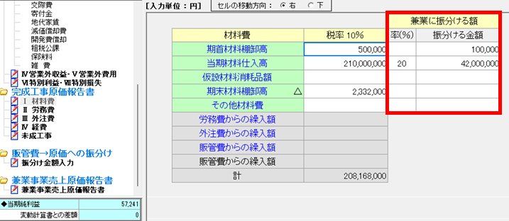 兼業振分